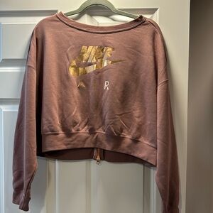 Nike cropped sweatshirt large